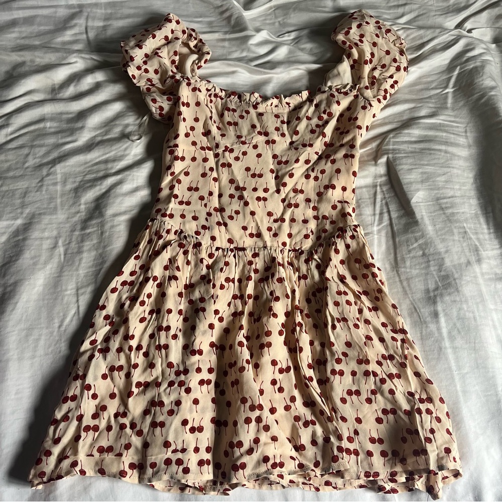 Reformation Cherry Print Dress